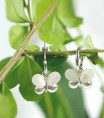 Fashion Butterfly Shape Silver Earrings